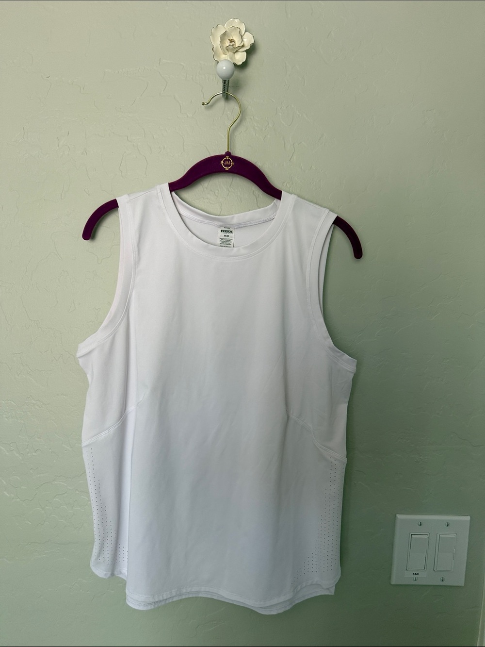 RBX White Athletic Tank Top